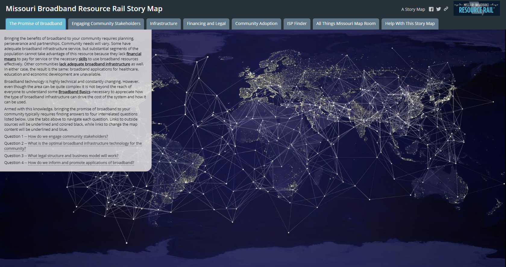 Broadband Planning Story Map