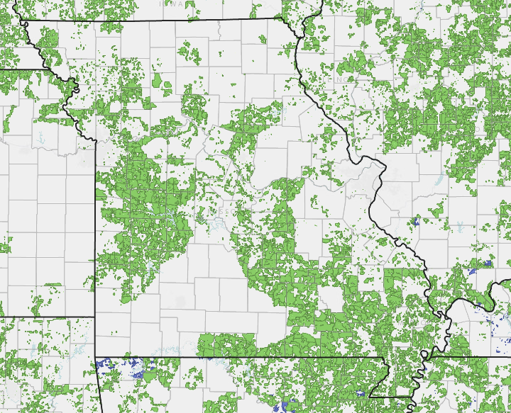 Rdof Auction Results Map The Fcc's Rdof Award Announcement – Good News, But Only One Step Toward  Closing The Digital Divide – Missouri Broadband Resource Rail