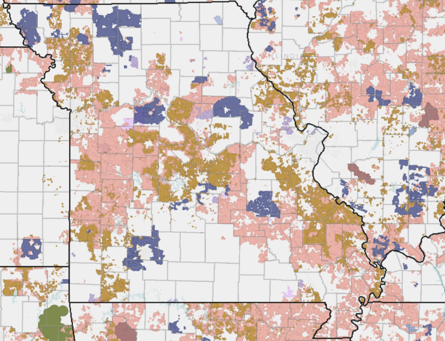 Pending and Committed Government Funding for Internet Infrastructure In Missouri